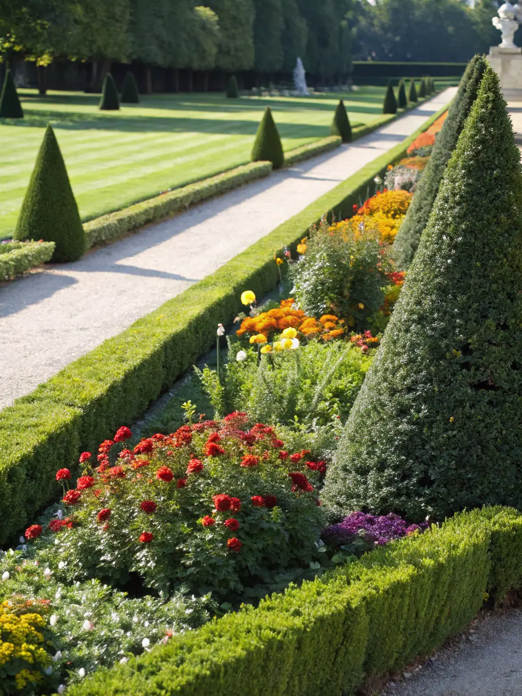 A close-up of expertly trimmed hedges, demonstrating the skill and attention to detail in Top of the Lawn's trimming and pruning services.